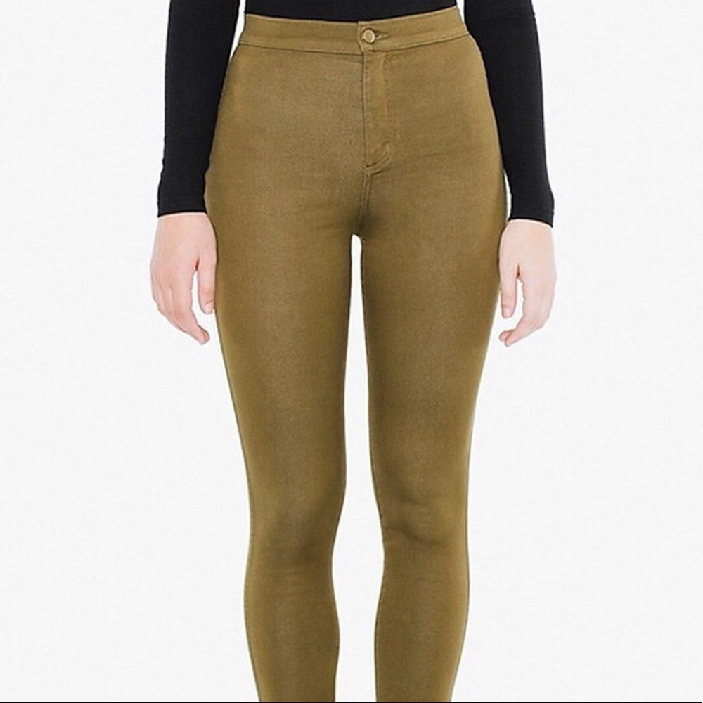 American Apparel easy jeans in olive